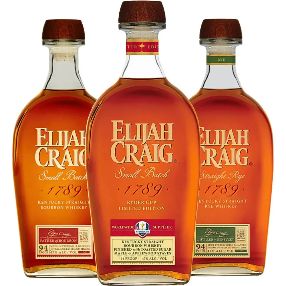 Elijah Craig Ryder Cup 2025 Edition + Small Batch & Rye Bundle