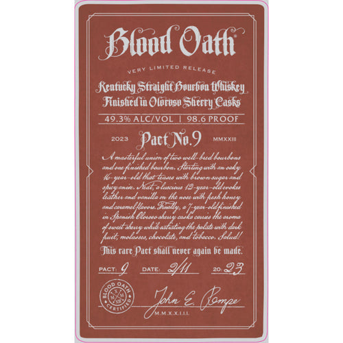 Blood Oath Pact No. 9