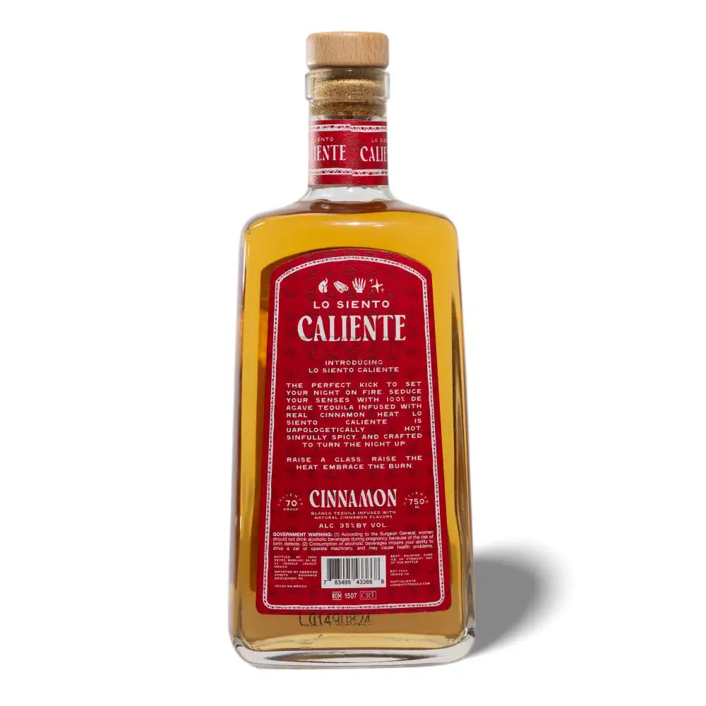 Lo Siento Tequila Caliente Cinnamon Blanco Tequila 100% de Agave Azul