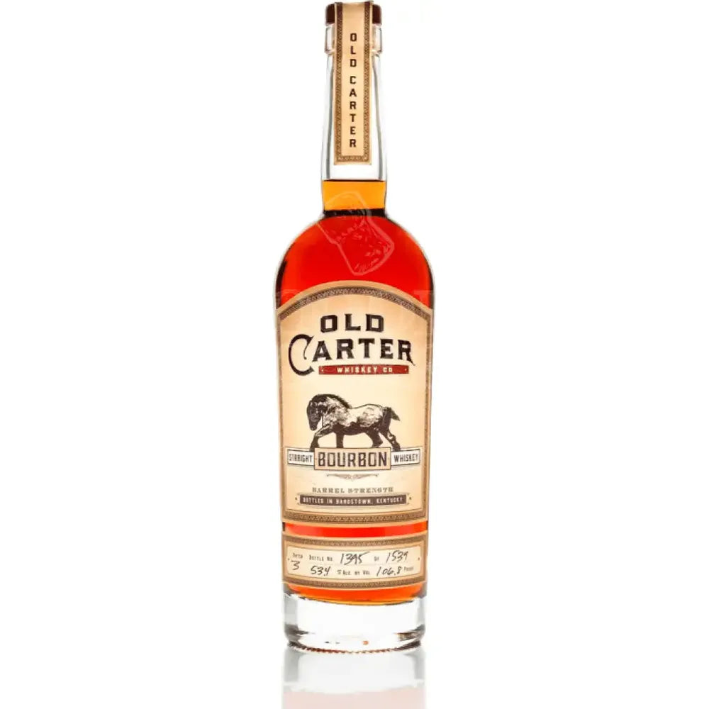 Old Carter Bourbon Whiskey Batch #1 108.9 Proof