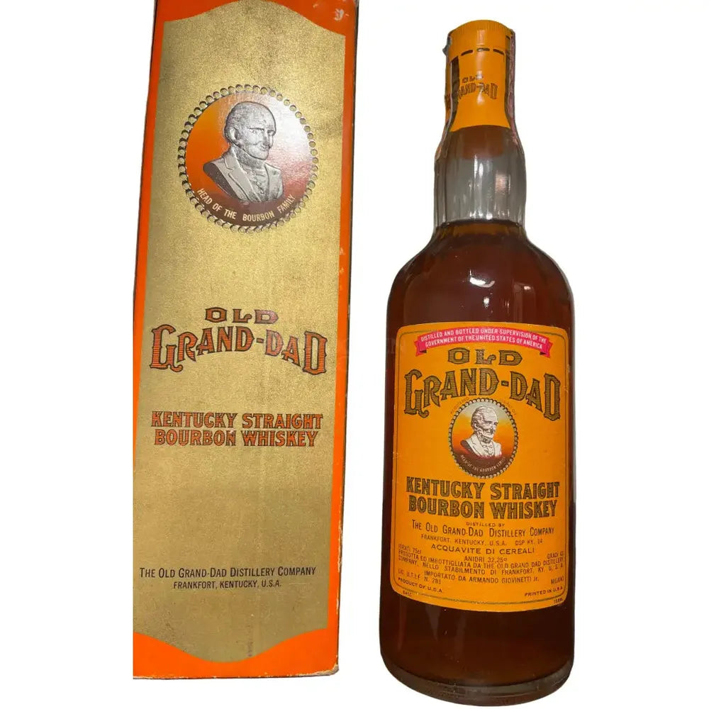 Old Grand Dad 1971 Italian Import Bourbon 86 Proof