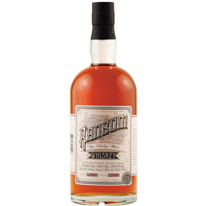 Ransom Wine Co & Distillery Rye Barley Wheat Whiskey