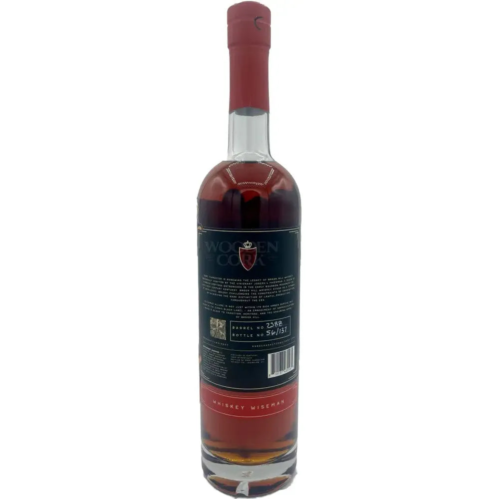 Rare Character Brook Hill Bourbon WHISKEY WISEMAN 9 Year 140.58 Proof