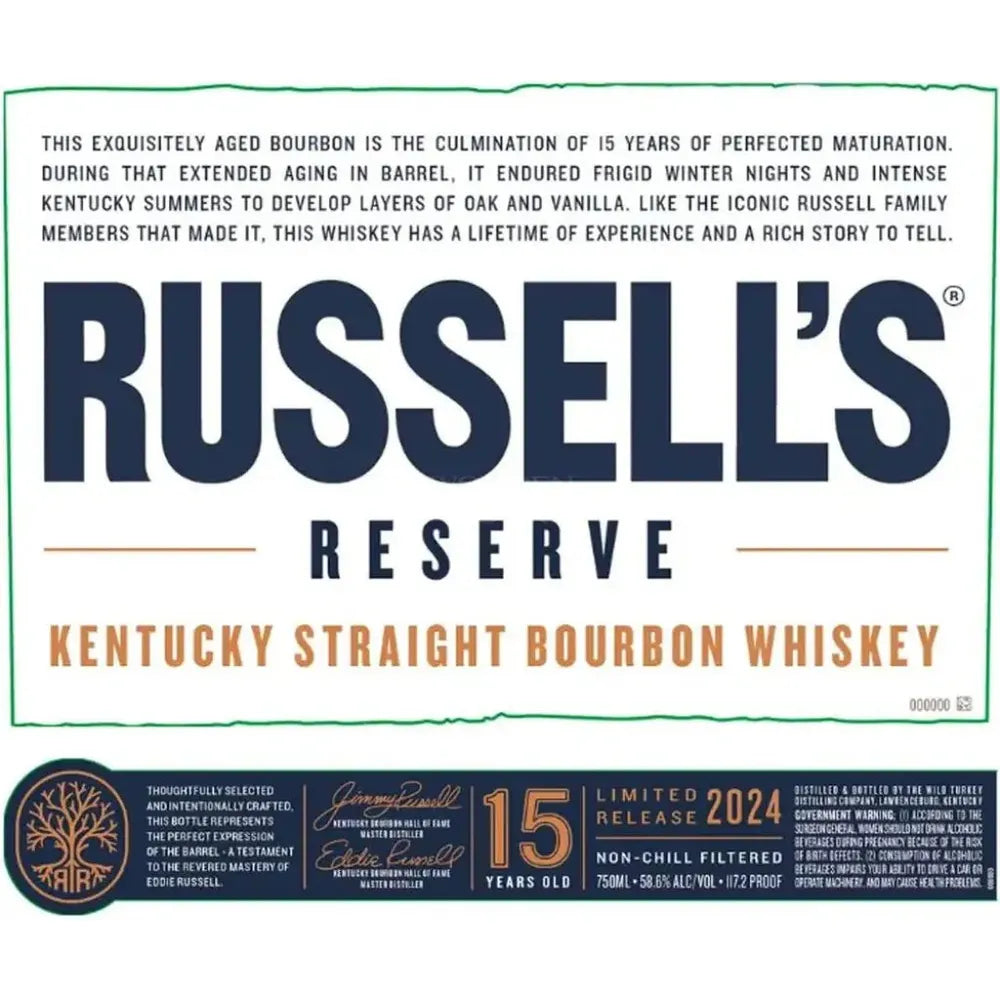 Russell's Reserve 15 Year Old Limited Release Bourbon Batch 1