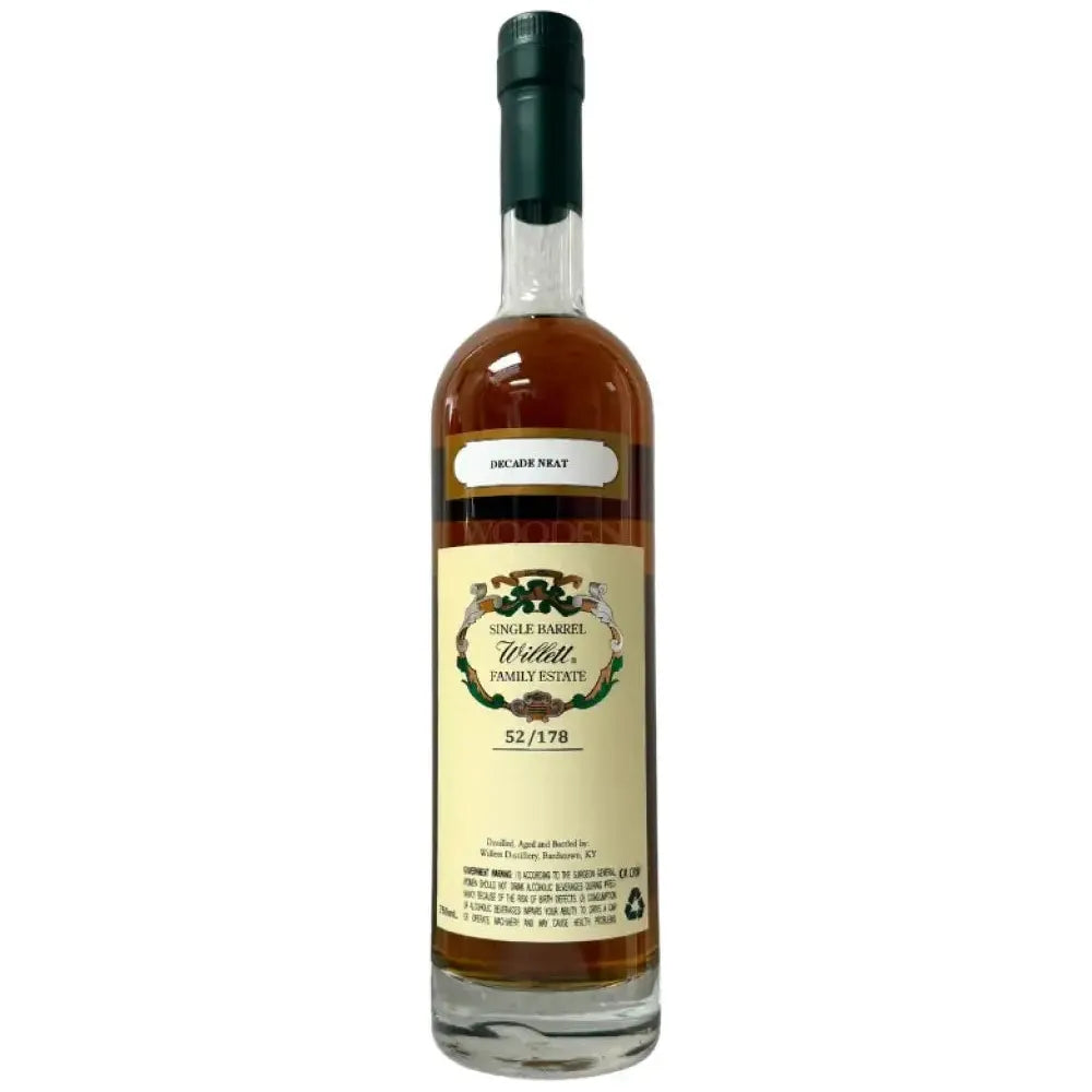 Willett Family Estate 10 Year Single Barrel Rye #1515 "Decade Neat" 103.6 Proof