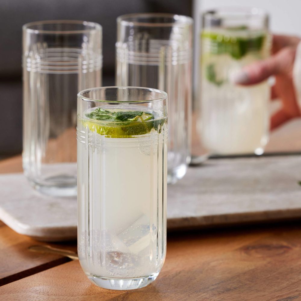Libbey The Gats Hi-Ball Glasses, 12-ounce, Set of 4